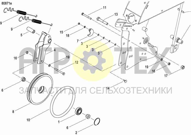 Чертеж INTERMEDIATE PRESS WHEEL