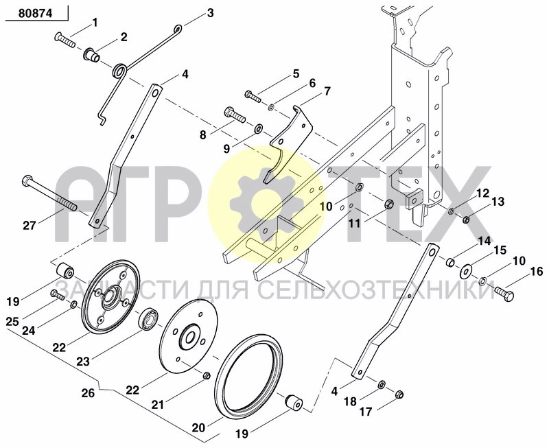 Чертеж INTERMEDIATE PRESS WHEEL