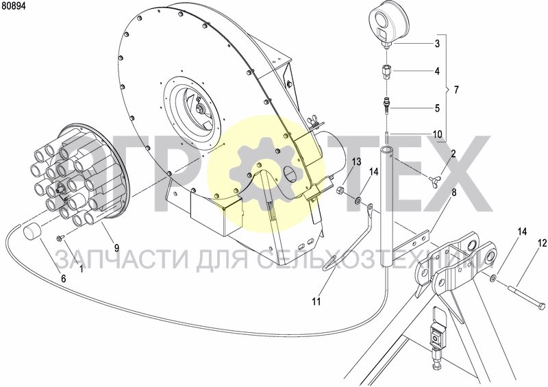 Чертеж SUCKING DISTRIBUTOR