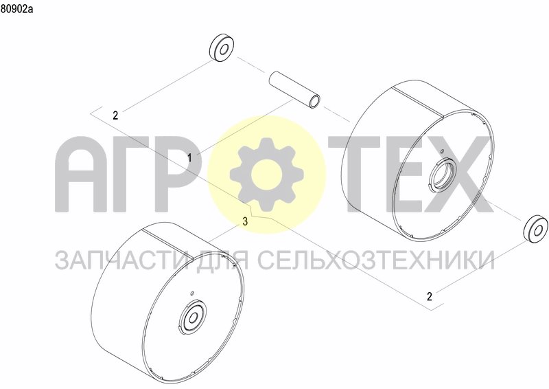 Чертеж FRONT PRESS WHEEL