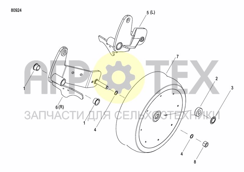 Чертеж FRONT PRESS WHEEL