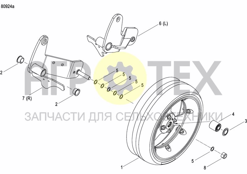 Чертеж FRONT PRESS WHEEL