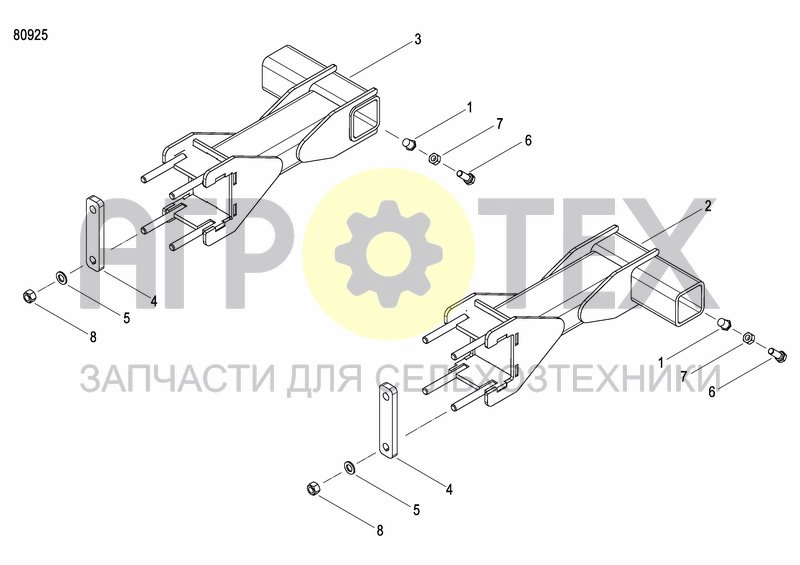 Чертеж AXLE AND WHEELS