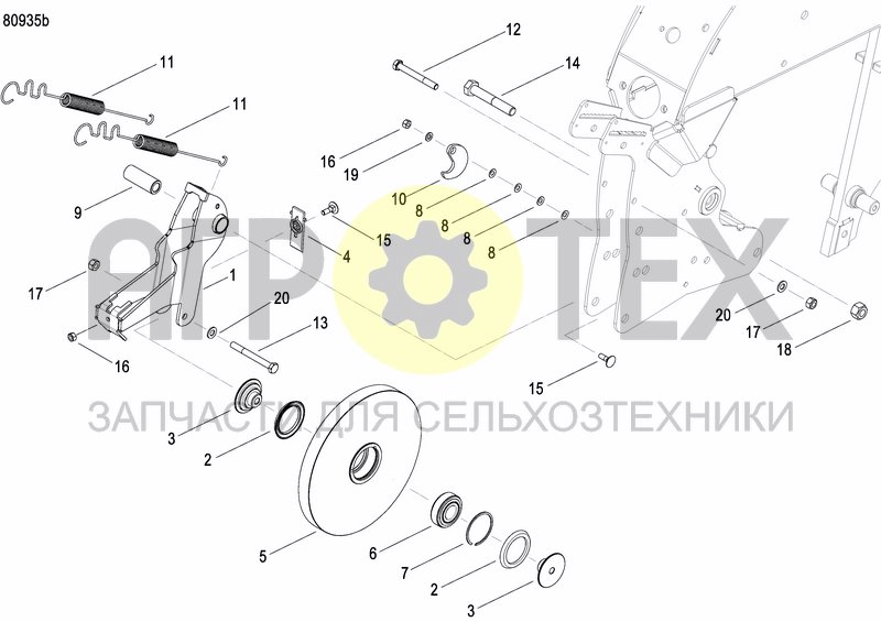 Чертеж INTERMEDIATE PRESS WHEEL