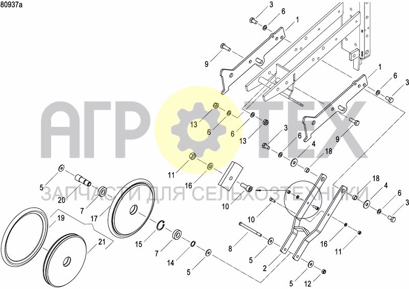 Чертеж INTERMEDIATE PRESS WHEEL