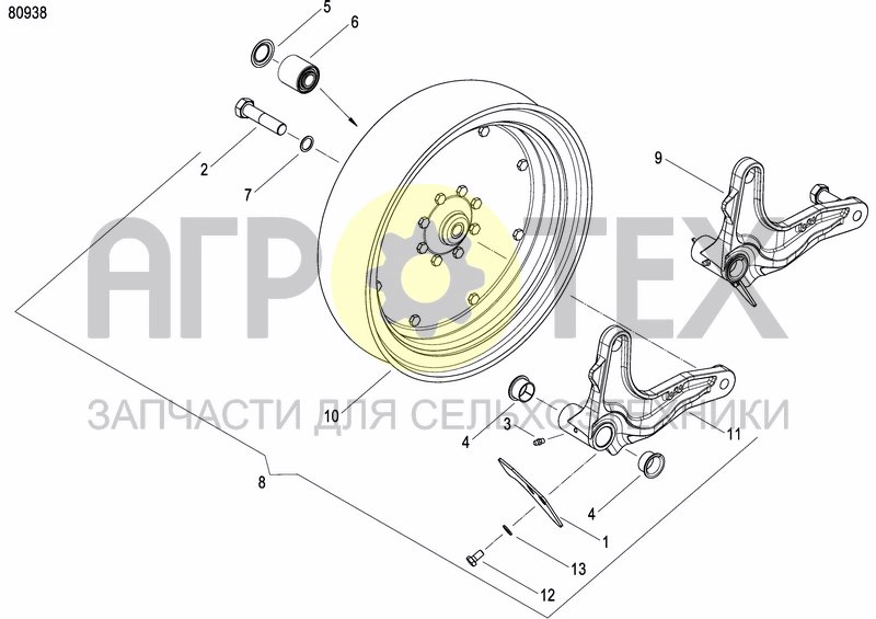 Чертеж FRONT PRESS WHEEL