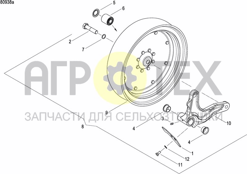 Чертеж FRONT PRESS WHEEL