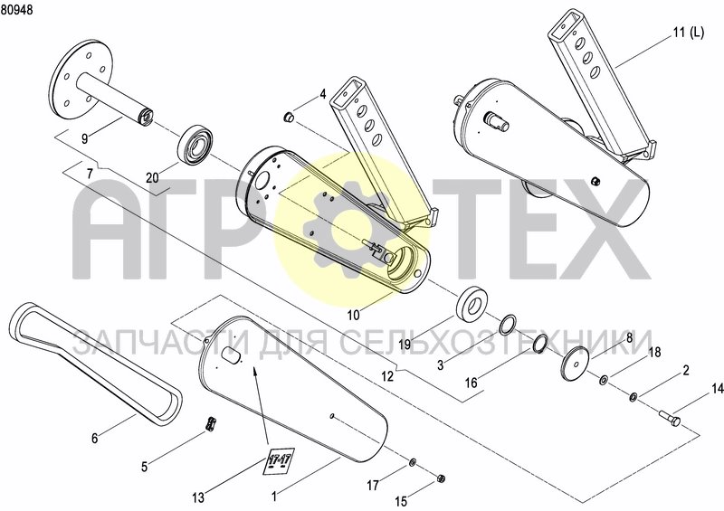 Чертеж AXLE AND WHEELS