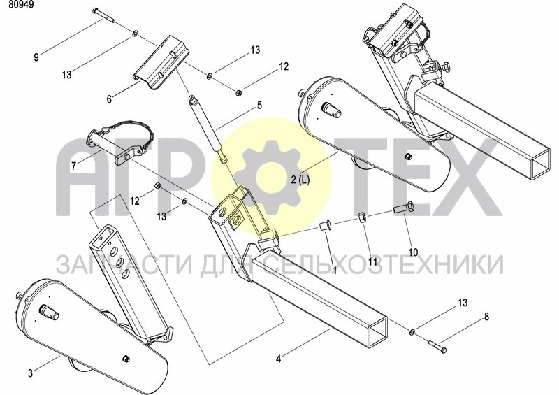 Чертеж AXLE AND WHEELS