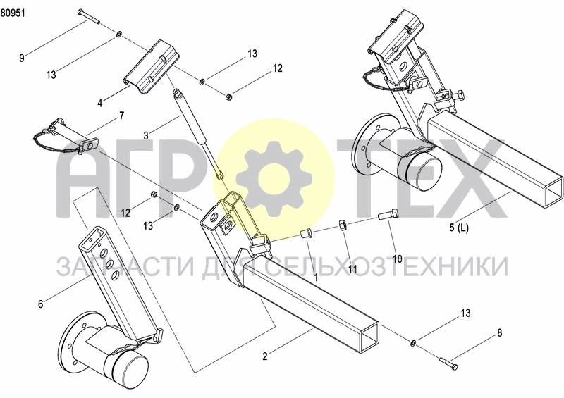 Чертеж AXLE AND WHEELS