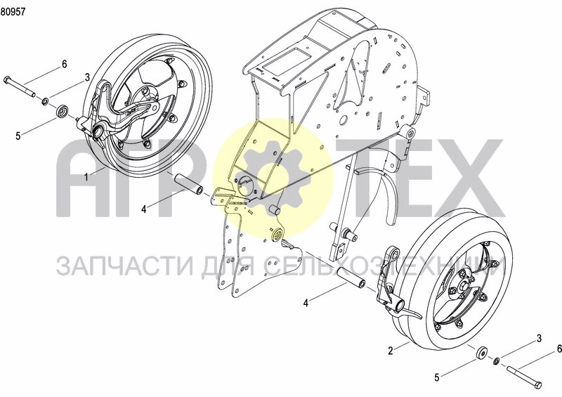 Чертеж FRONT PRESS WHEEL