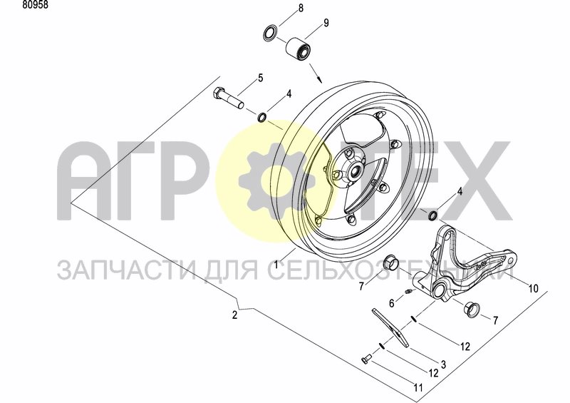 Чертеж FRONT PRESS WHEEL