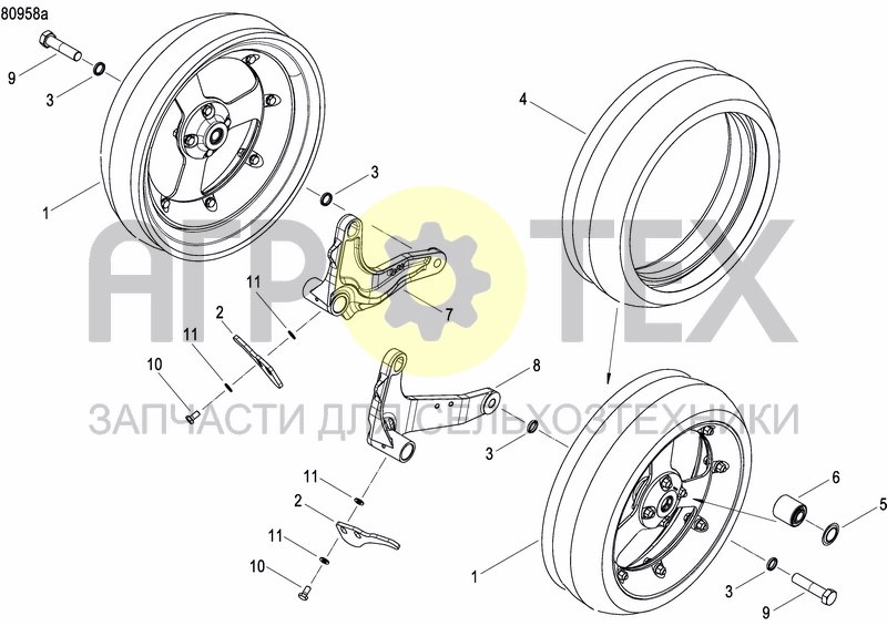 Чертеж FRONT PRESS WHEEL