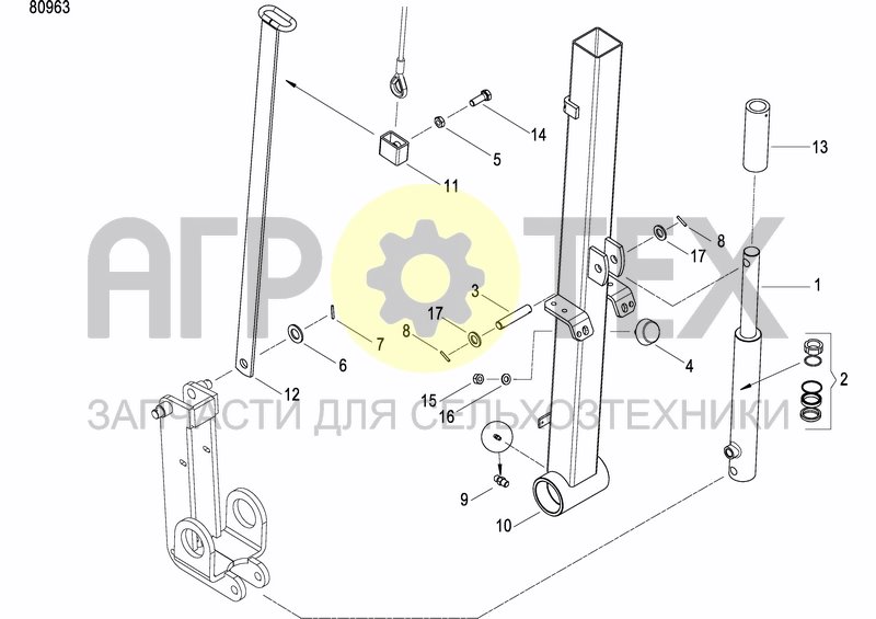 Чертеж DISC MARKER DOUBLE HYDR. FOLDABLE