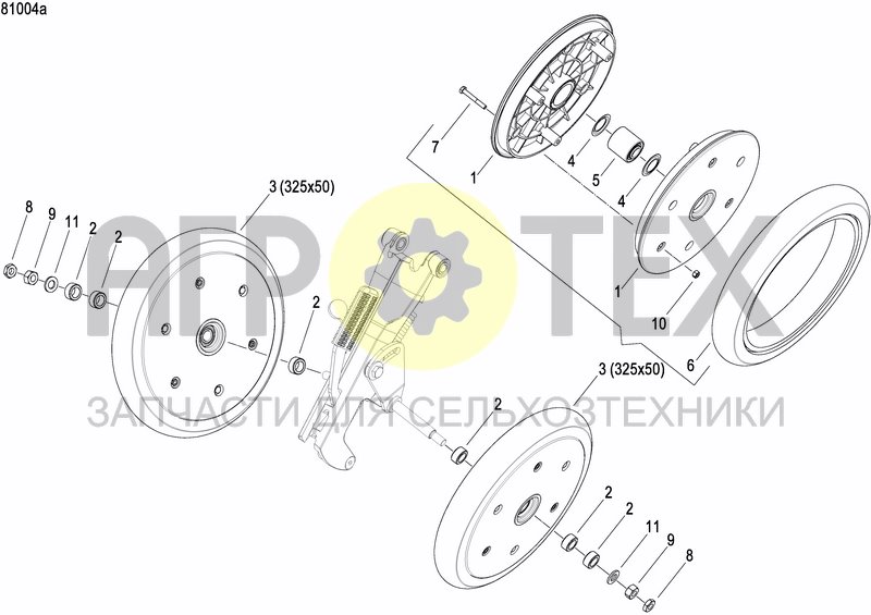 Чертеж PRESS WHEEL