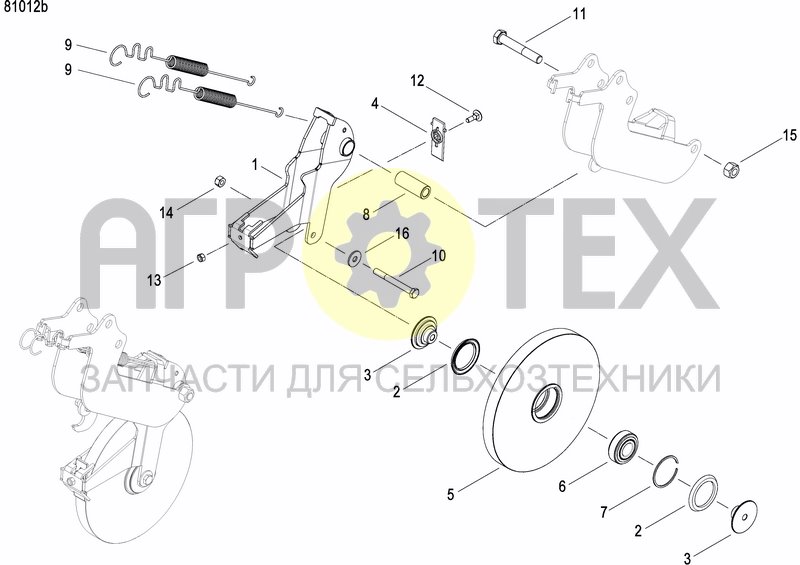 Чертеж INTERMEDIATE PRESS WHEEL