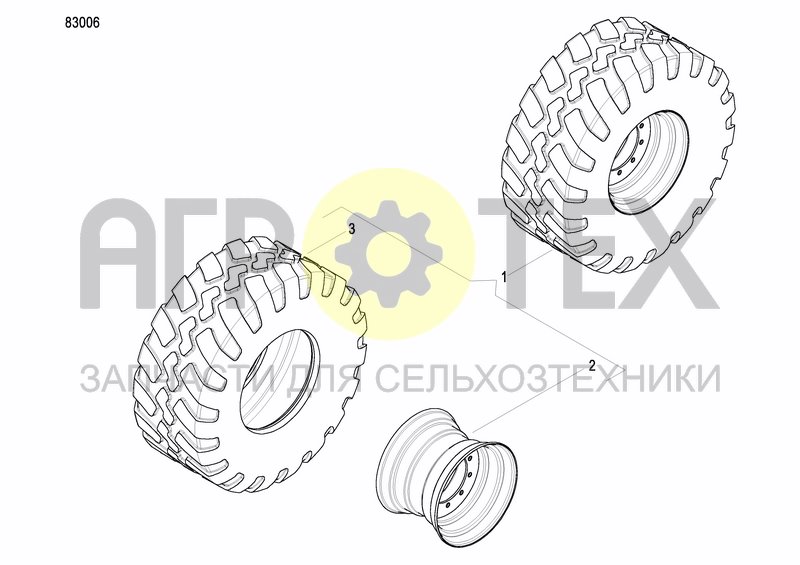 Чертеж TRANSPORT WHEEL