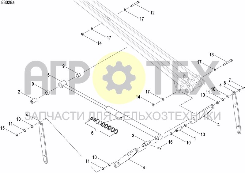 Чертеж DISC MARKER DOUBLE HYDR. FOLDABLE