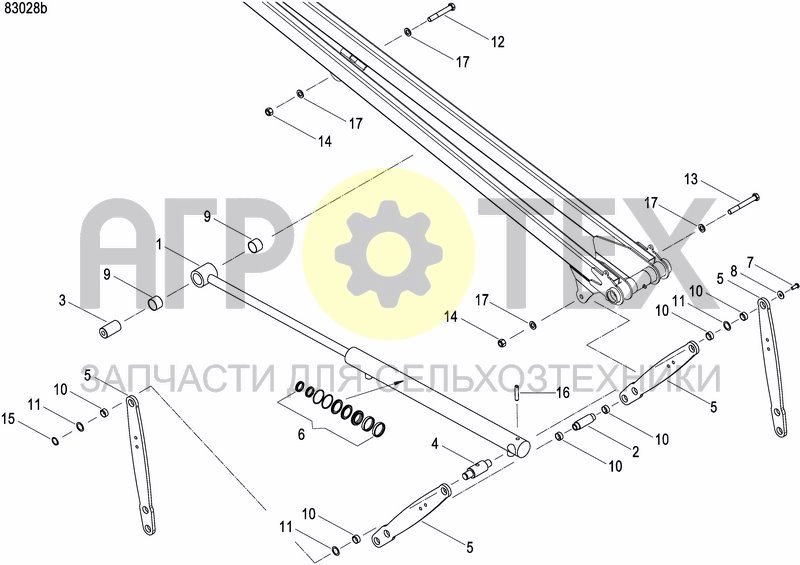 Чертеж DISC MARKER DOUBLE HYDR. FOLDABLE