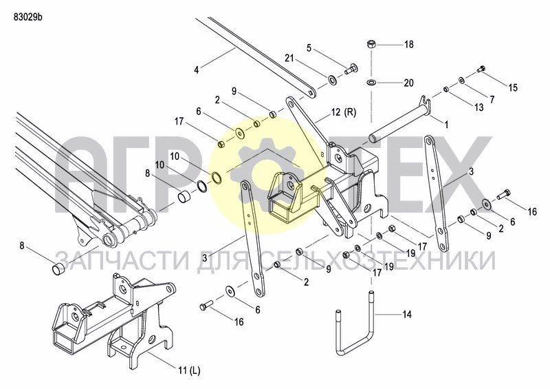 Чертеж DISC MARKER DOUBLE HYDR. FOLDABLE