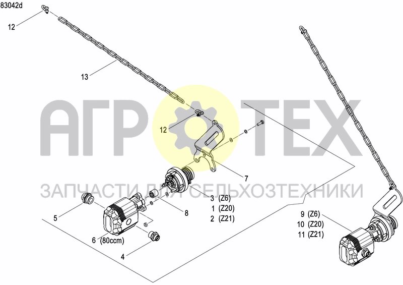 Чертеж EXTERNAL OIL SUPLY SYSTEM