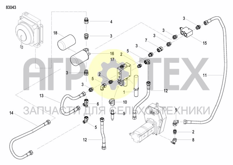 Чертеж EXTERNAL OIL SUPLY SYSTEM