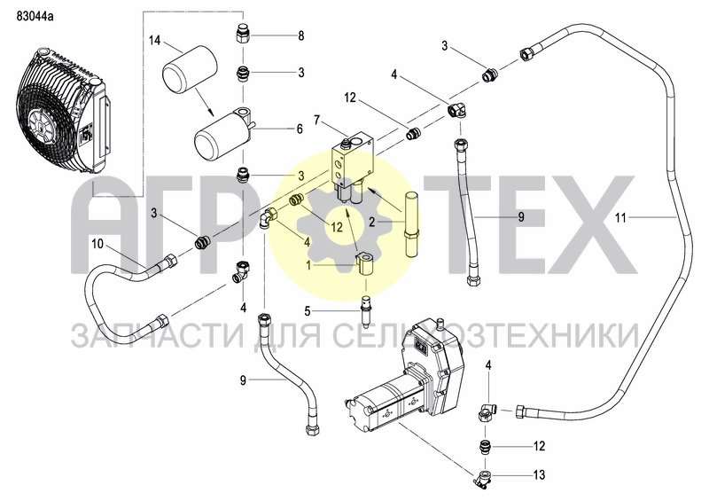 Чертеж EXTERNAL OIL SUPLY SYSTEM