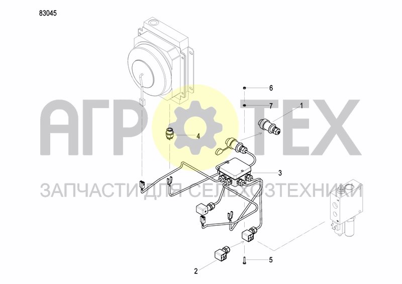 Чертеж EXTERNAL OIL SUPLY SYSTEM