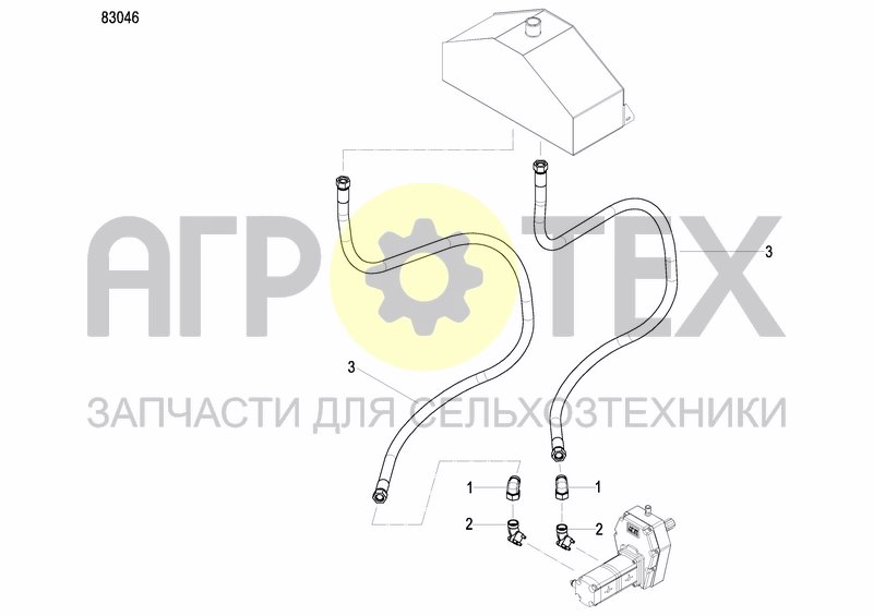 Чертеж EXTERNAL OIL SUPLY SYSTEM