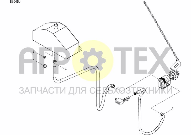 Чертеж EXTERNAL OIL SUPLY SYSTEM