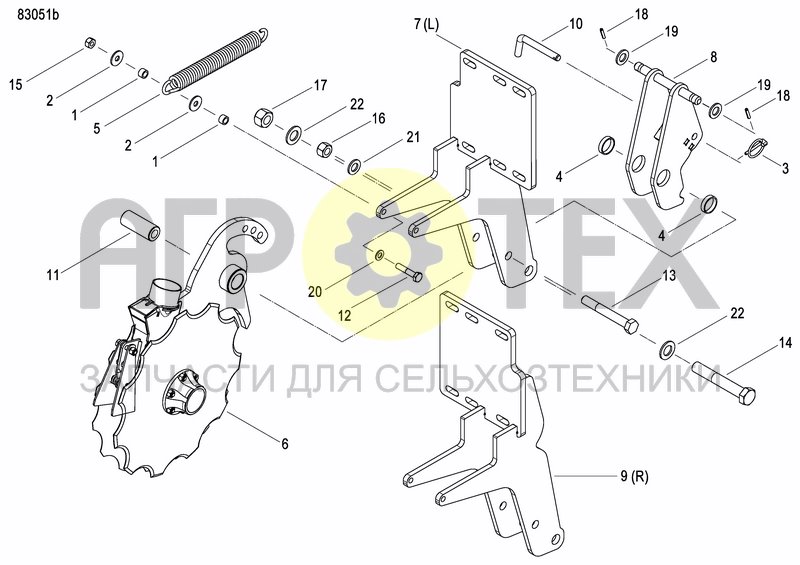 Чертеж COULTER FERTILIZER PRECISION DRILL