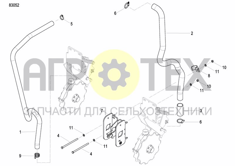 Чертеж COULTER FERTILIZER PRECISION DRILL