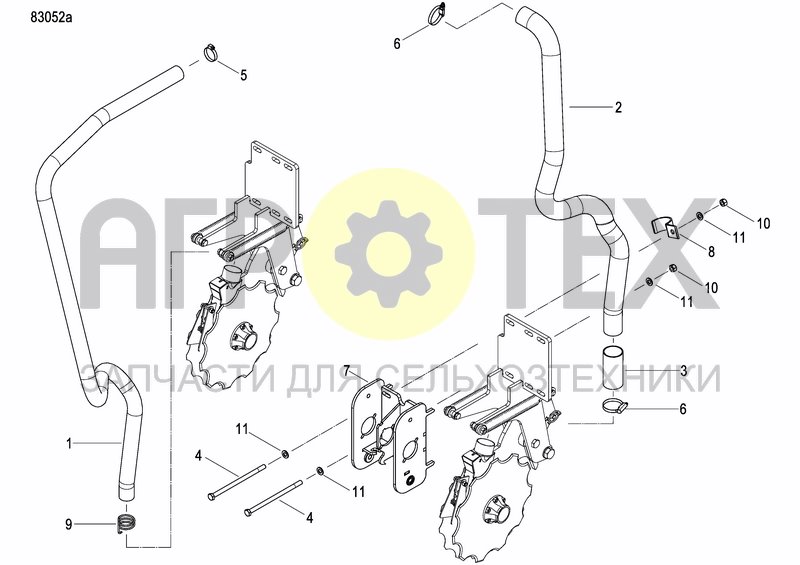 Чертеж COULTER FERTILIZER PRECISION DRILL