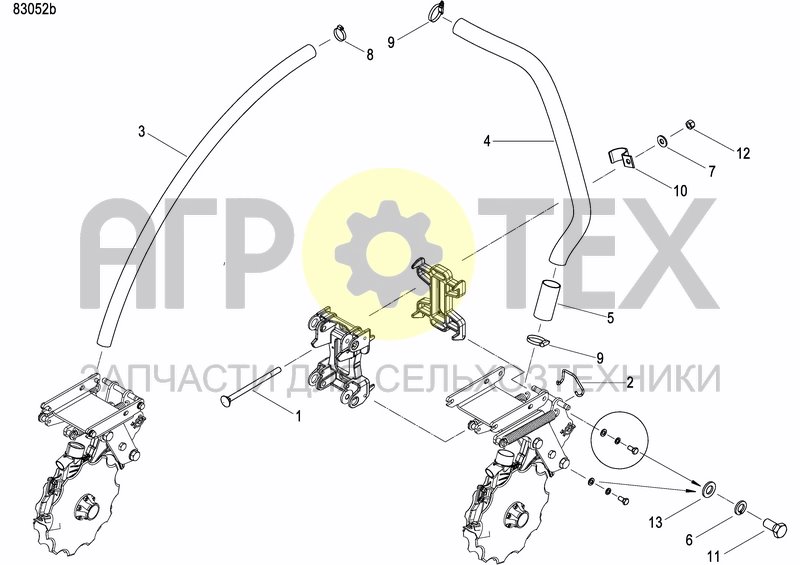 Чертеж COULTER FERTILIZER PRECISION DRILL