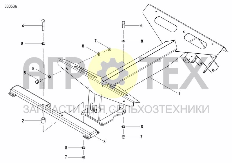 Чертеж FERTILIZER HOPPER  PRECISION DRILL