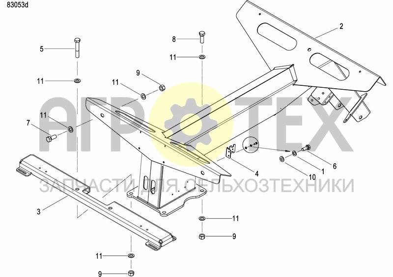 Чертеж FERTILIZER HOPPER  PRECISION DRILL