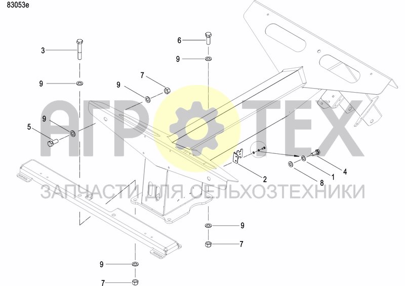 Чертеж FERTILIZER HOPPER  PRECISION DRILL