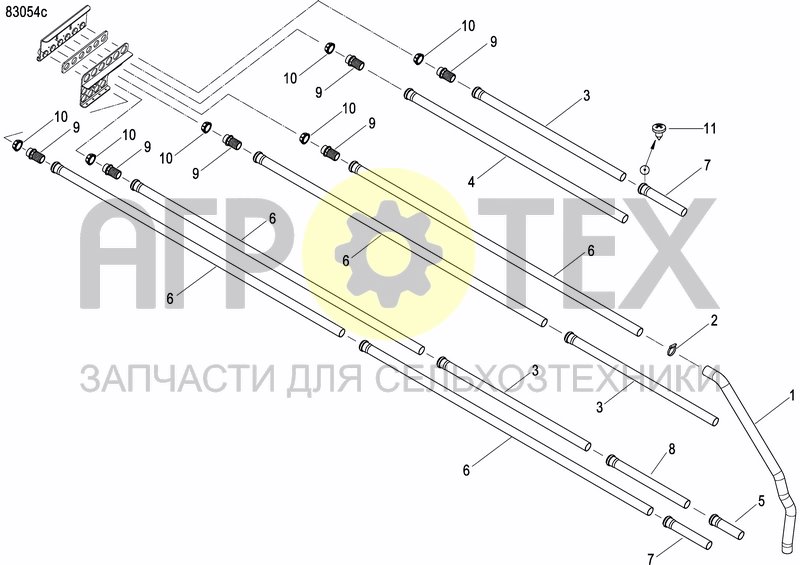 Чертеж METERING DEVICE FERTILIZER