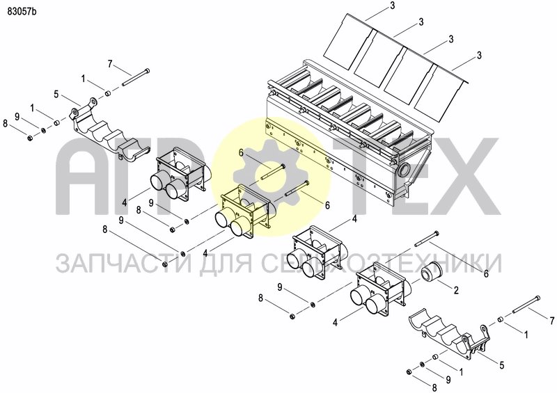 Чертеж METERING DEVICE FERTILIZER