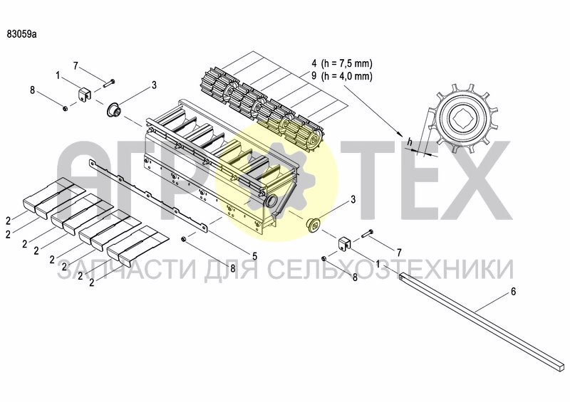 Чертеж METERING DEVICE FERTILIZER