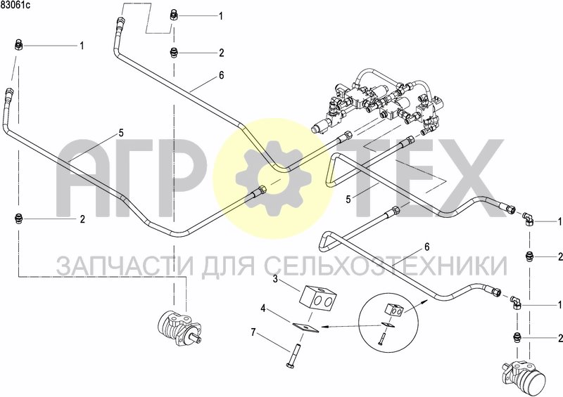 Чертеж HYDR. DRIVE FOR FERTILIZER METERING