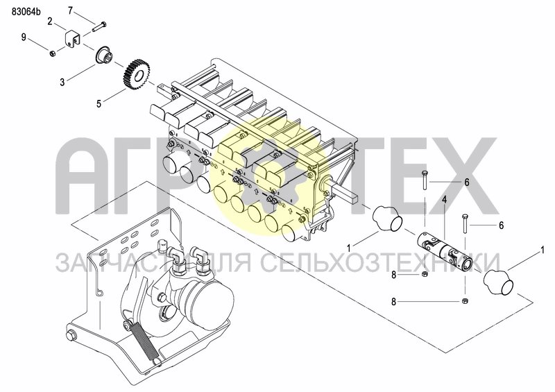 Чертеж METERING DEVICE FERTILIZER