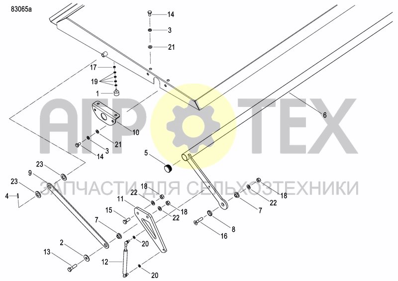 Чертеж FERTILIZER HOPPER  PRECISION DRILL