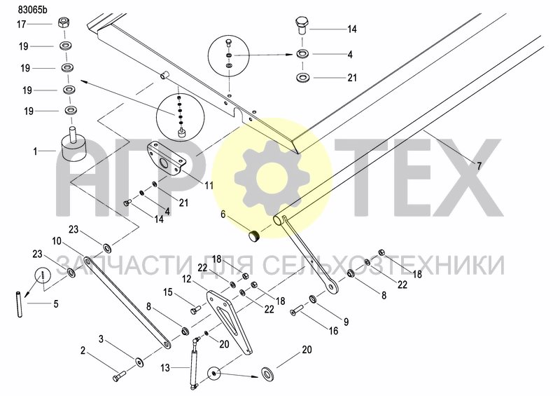 Чертеж FERTILIZER HOPPER  PRECISION DRILL