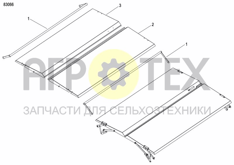 Чертеж FERTILIZER HOPPER  PRECISION DRILL