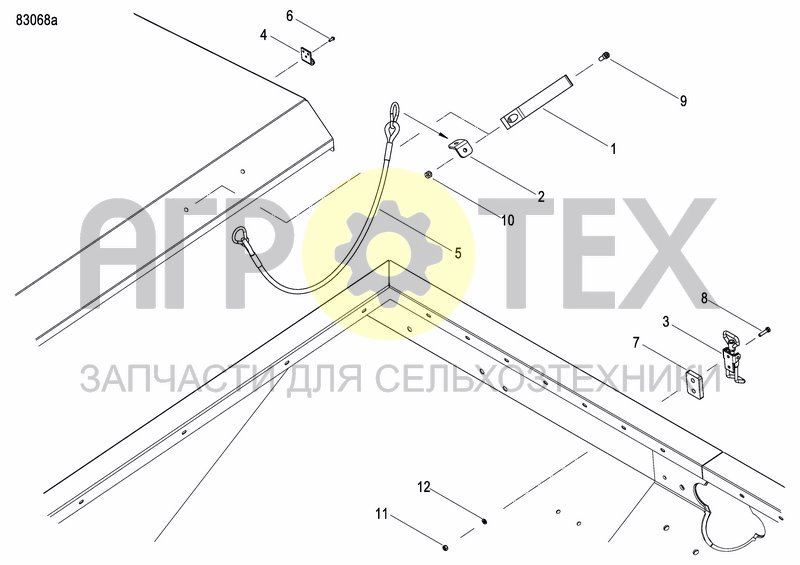 Чертеж FERTILIZER HOPPER  PRECISION DRILL