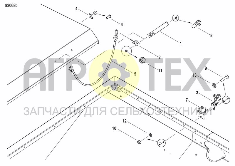 Чертеж FERTILIZER HOPPER  PRECISION DRILL