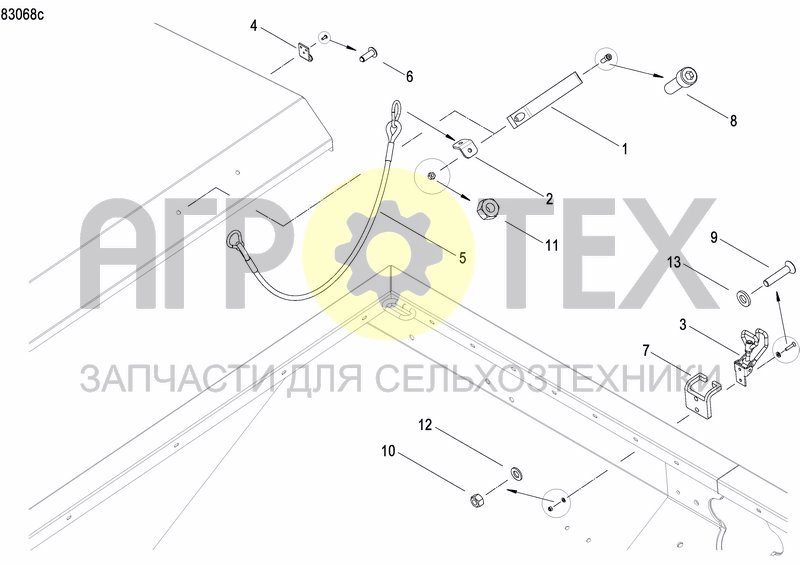 Чертеж FERTILIZER HOPPER  PRECISION DRILL