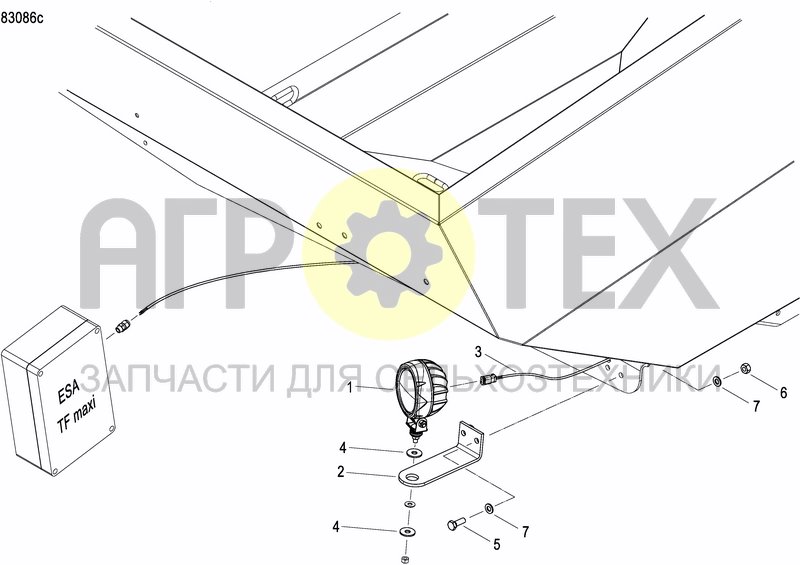 Чертеж FERTILIZER HOPPER  PRECISION DRILL