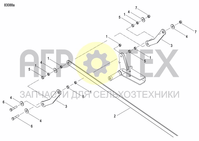 Чертеж DISC MARKER DOUBLE HYDR. FOLDABLE